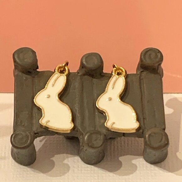 Bunny Earring, Bunny Rabbit Earring, Easter Earring, Easter Gift, Rabbit Earring - Picture 2 of 6